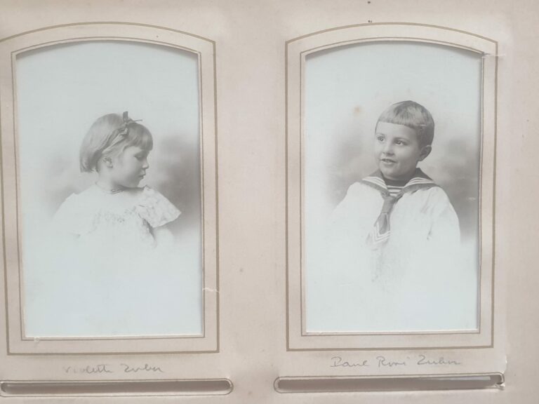 Violette et Paul-René Zuber (C7) vers 1906